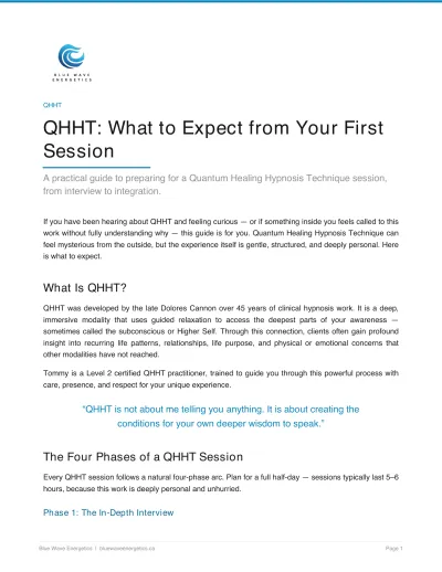QHHT: What to Expect from Your First Session
